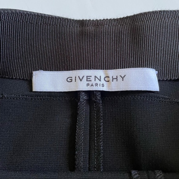 Givenchy Black Ruffle Hem Side Zipper Pencil Skirt - Picture 12 of 16